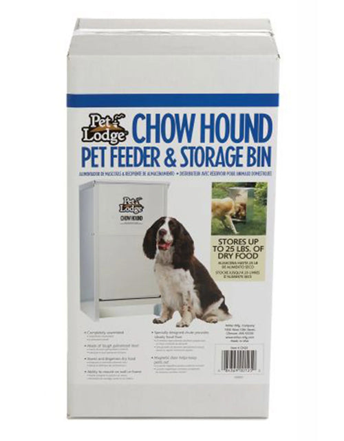 Load image into Gallery viewer, Alimento Seco Automático De Acero Para Perro Chow Hound Capacidad De 25 Libras
