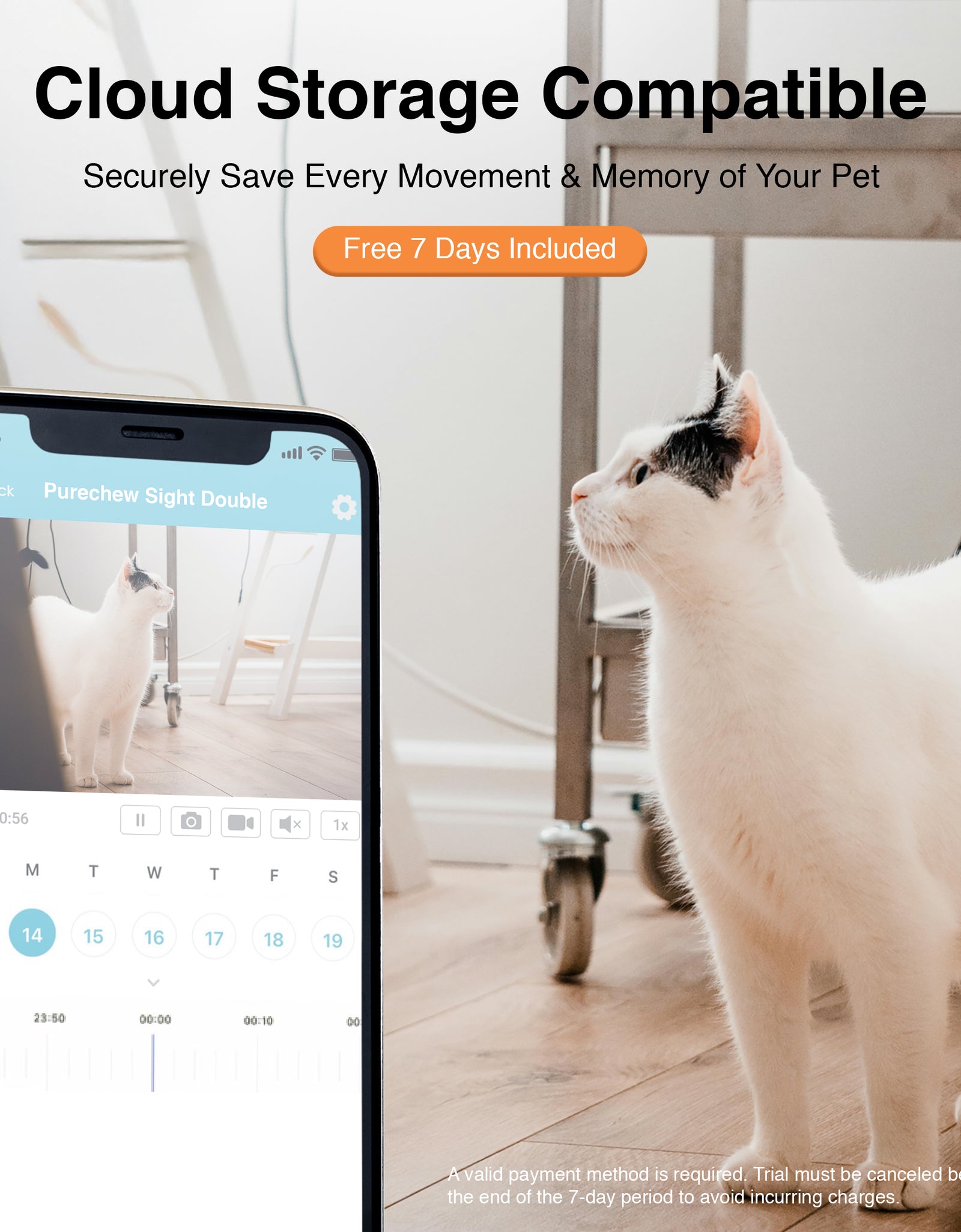 Comedero Automático Doble Para Mascotas Purechew Con Cámara HD Y Doble Tazón Para Gatos Y Perros