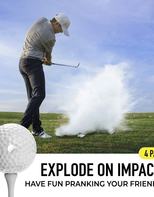 Load image into Gallery viewer, Pelotas De Golf De Broma Exploder, Blancas Y Con Hoyuelos, Paquete De 4
