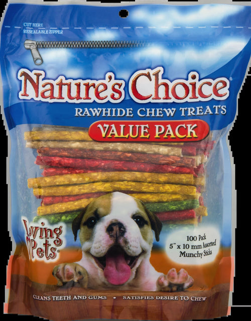 Load image into Gallery viewer, Loving Pets  Premios Masticables De Cuero Crudo Para Perros, Paquete De 100.0
