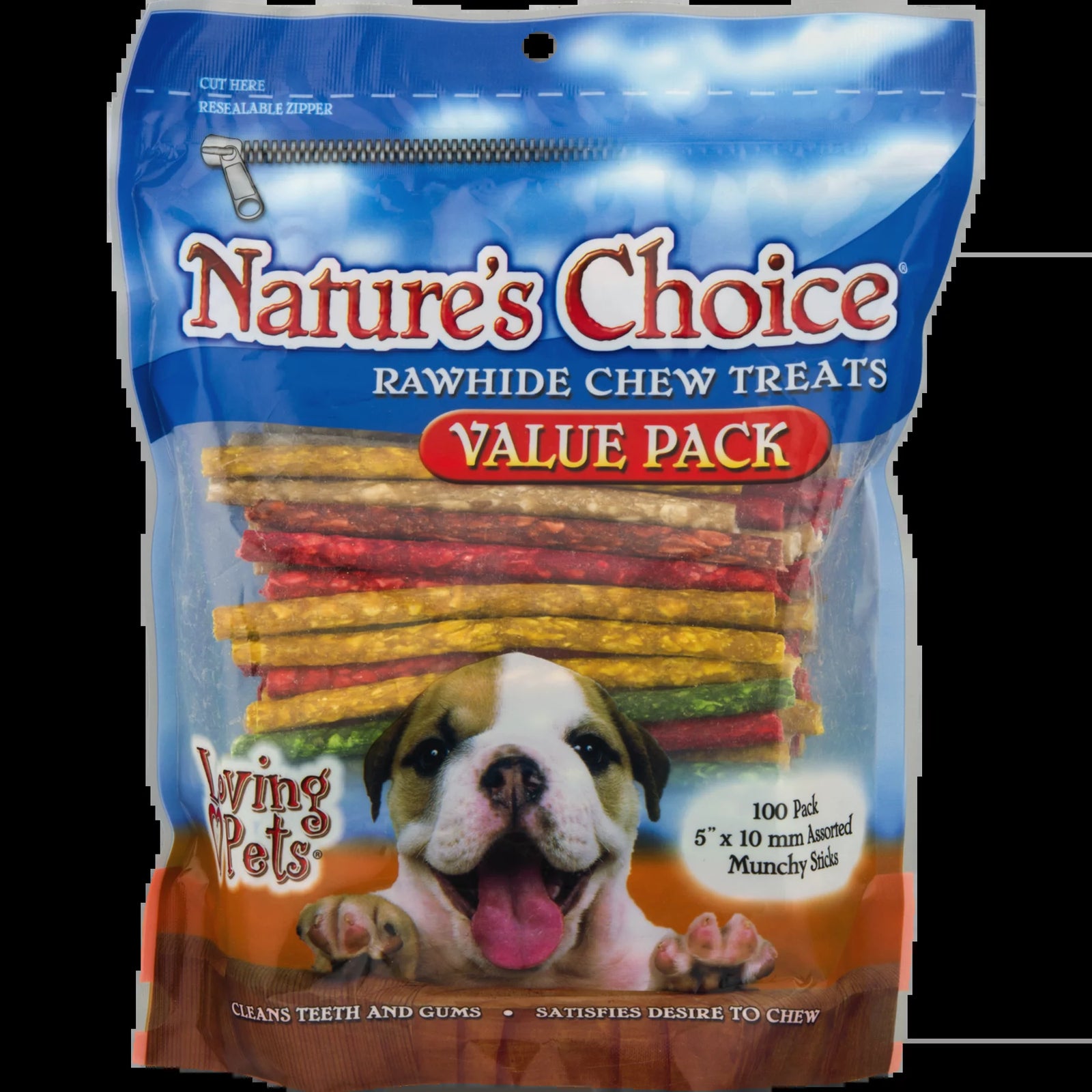 Loving Pets  Premios Masticables De Cuero Crudo Para Perros, Paquete De 100.0