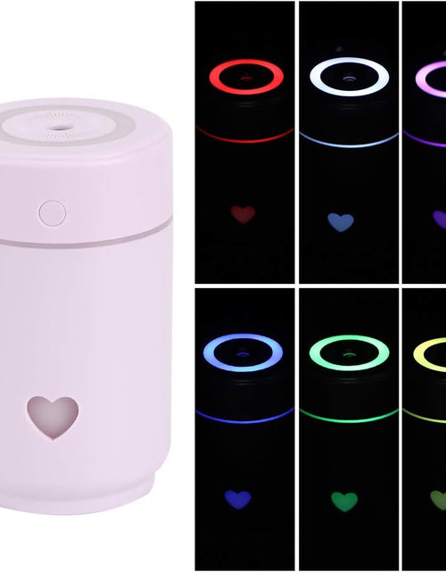 Load image into Gallery viewer, Humidifier, Air Humidifier Large Water Tank Energy Saving Two Spray Mode, Mini Lightweight Portable Cool Mist Humidifiers for Bedroom Dorm Rooms Living Rooms Office Daily Use 220Ml (Purple)
