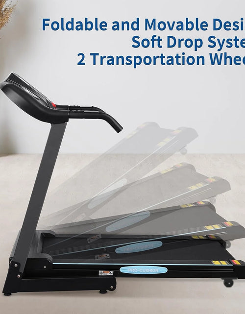 Load image into Gallery viewer, Treadmill 2.5HP Eléctrica Con 12 Niveles Auto Incline Plegable Treadmill Con Monitor LCD 220Lbs 8.5 Mph Rango De Velocidad Para Gimnasio En Casa Ejercicio Fitness
