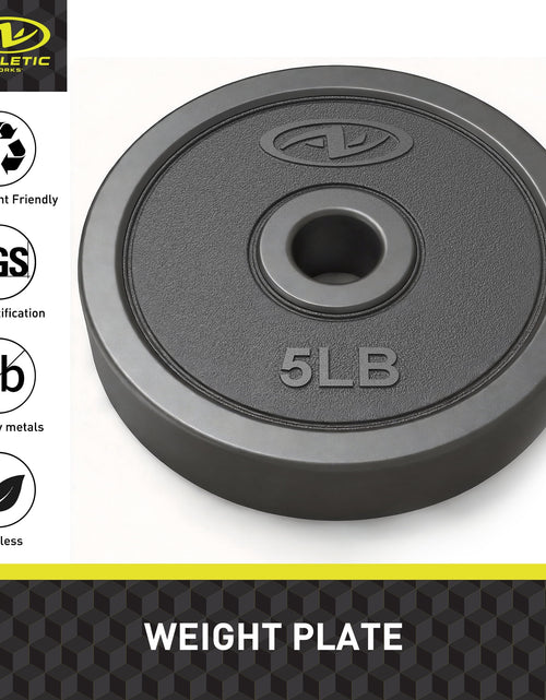 Load image into Gallery viewer, Juego De Mancuernas Ajustables 5 En 1 De 40 Lb, Ejercicios De Fitness Para Gimnasio En Casa, Negro, Orificios De 1 Pulgada Compatibles Con Barra De Tamaño Estándar
