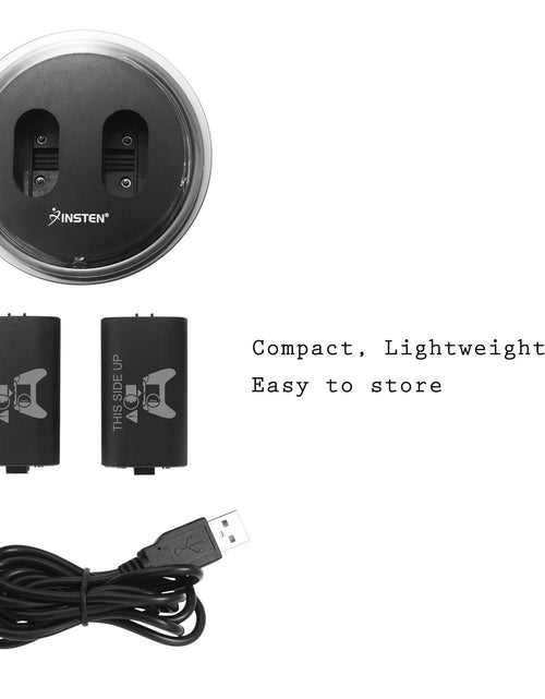 Load image into Gallery viewer, Paquete De 2 Baterías Recargables Compatibles Con Xbox Series X, Series S Y Xbox One - Incluye 2 Baterías De 2800Mah Y Estación De Carga - Indicador LED Inteligente
