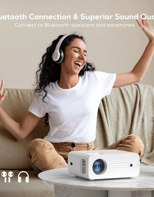 Load image into Gallery viewer, Proyectores 4K Con Wifi Y Bluetooth, Proyección Nativa 1080P, 9000 Lúmenes, Con Bolsa De Transporte
