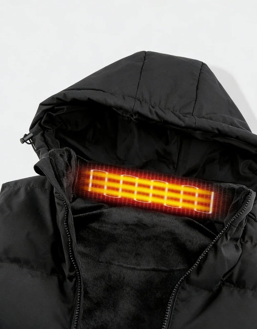 Load image into Gallery viewer, Heated Vest Para Hombre Y Mujeres Con Paquete De Batería De 10000Mah, Capucha Calefactable Desmontable Ropa Calefactable, Chaqueta Eléctricamente Calefactada Con 3 Niveles De Temperatura, Talla XL
