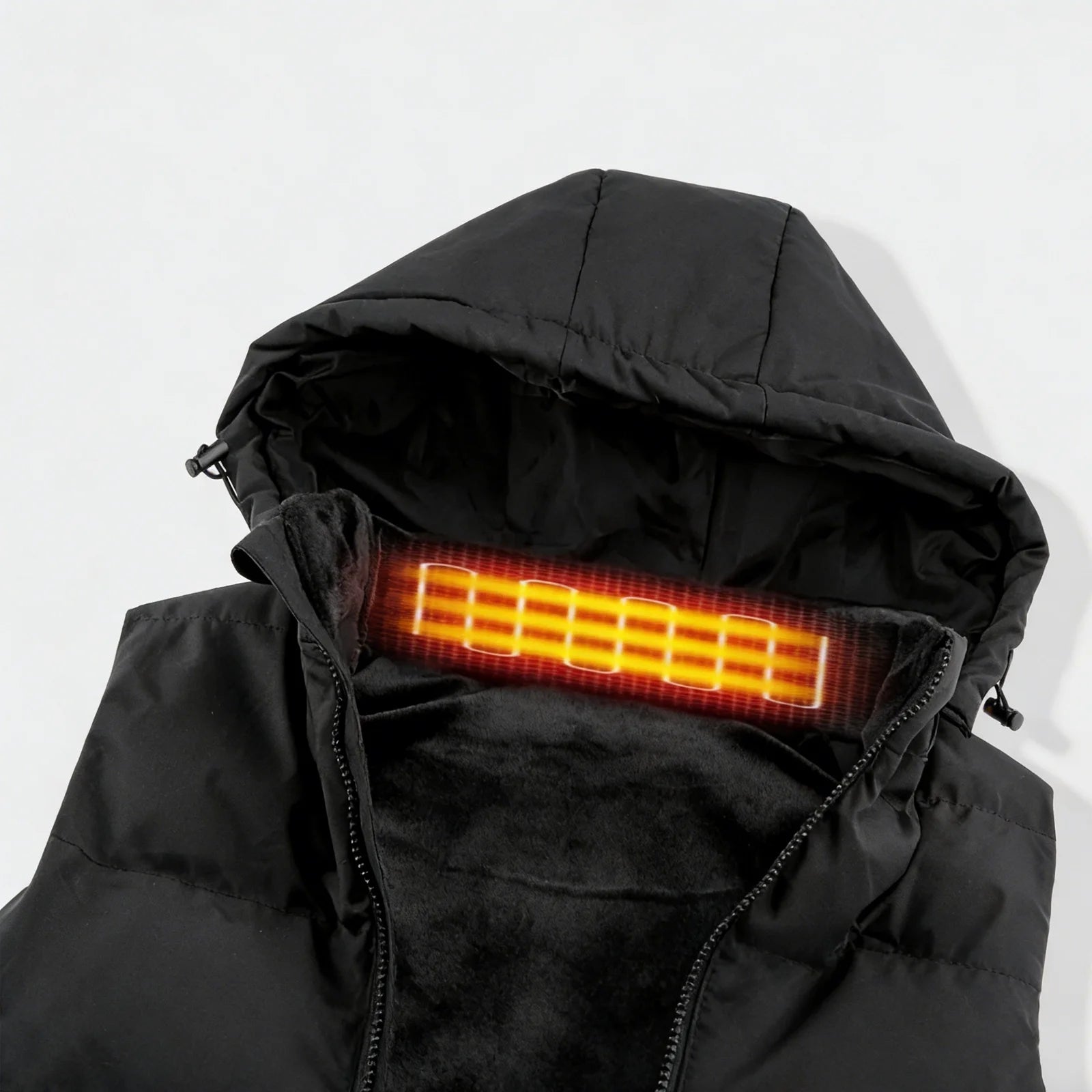 Heated Vest Para Hombre Y Mujeres Con Paquete De Batería De 10000Mah, Capucha Calefactable Desmontable Ropa Calefactable, Chaqueta Eléctricamente Calefactada Con 3 Niveles De Temperatura, Talla XL