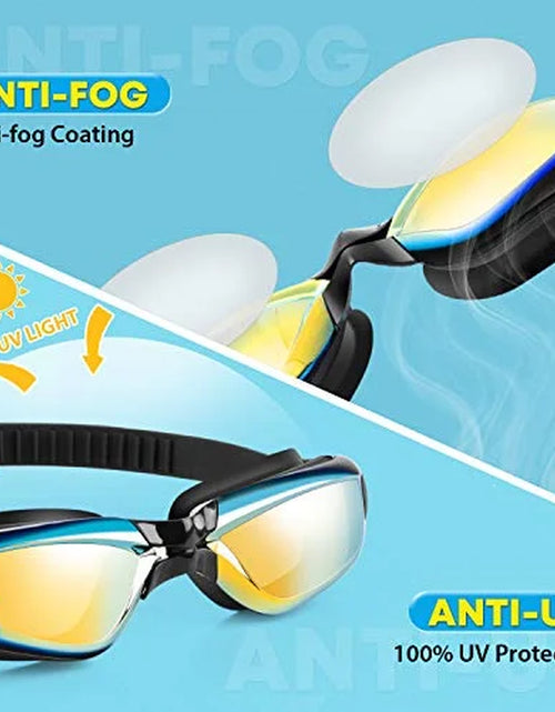 Load image into Gallery viewer, Kids Swim Goggles anti Fog Swimming Goggles Clear No Leaking for Child, Black

