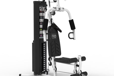 Estación De Entrenamiento Para Gimnasio En Casa Con Pesas, Sistema De Entrenamiento De Cuerpo Completo, Blanco
