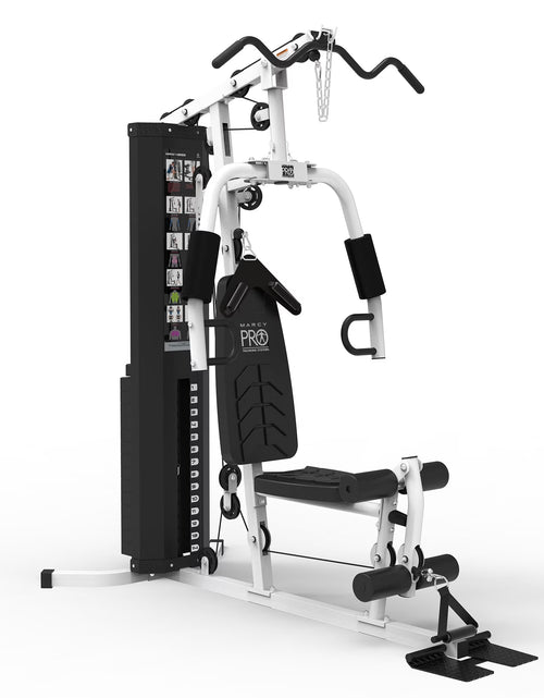 Load image into Gallery viewer, Estación De Entrenamiento Para Gimnasio En Casa Con Pesas, Sistema De Entrenamiento De Cuerpo Completo, Blanco
