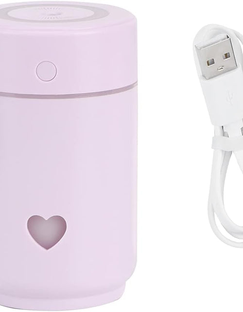 Load image into Gallery viewer, Humidifier, Air Humidifier Large Water Tank Energy Saving Two Spray Mode, Mini Lightweight Portable Cool Mist Humidifiers for Bedroom Dorm Rooms Living Rooms Office Daily Use 220Ml (Purple)
