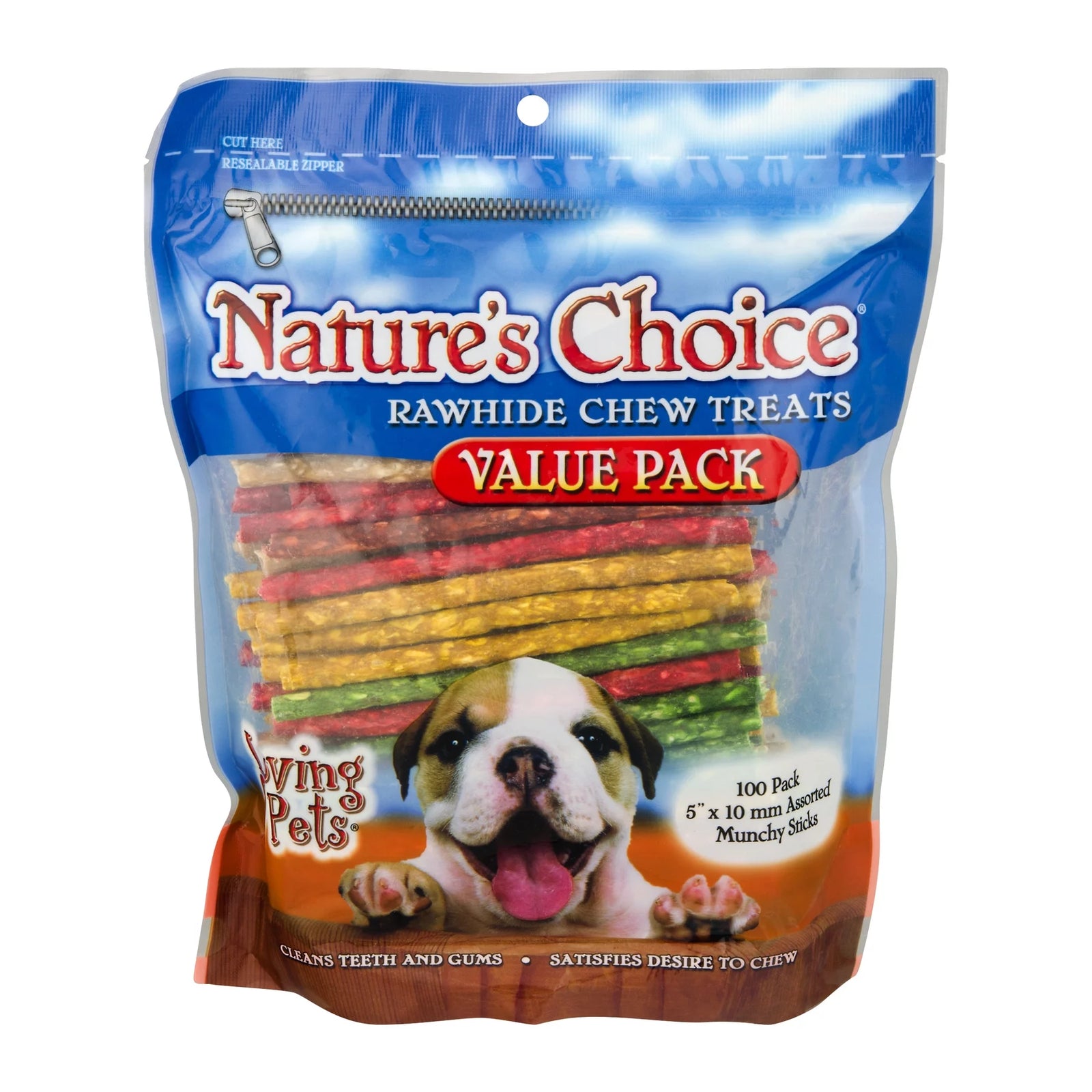 Loving Pets  Premios Masticables De Cuero Crudo Para Perros, Paquete De 100.0