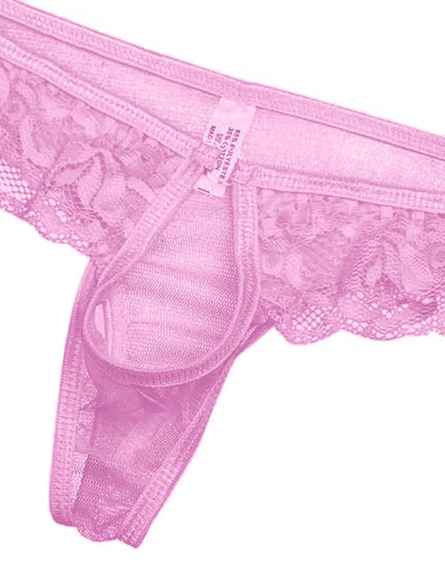 Load image into Gallery viewer, Lingerie for Men Hot Floral Lace Mesh Semi See-Through Briefs Bikini Underwear Underwear
