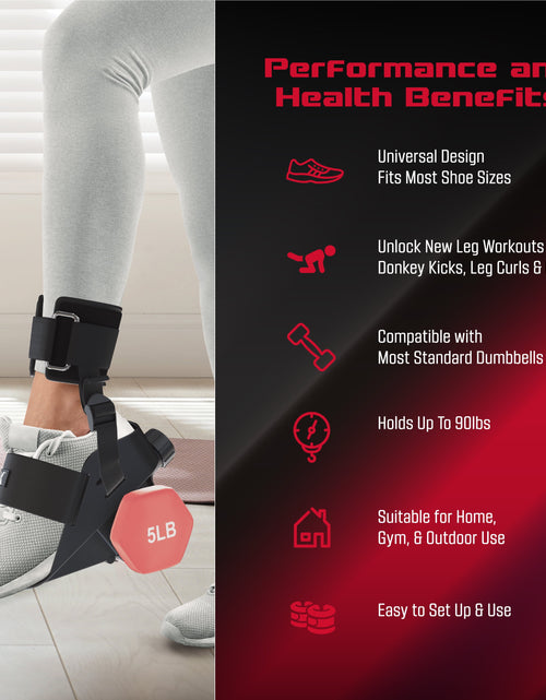 Load image into Gallery viewer, Anklebell Leg Weights Adapter, Ankle Weights Adjustable Dumbbell Adapter, Single
