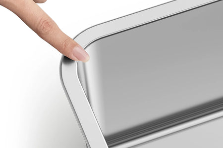 Cat Litter Box with High Sides Large Stainless Steel Cat Litter Pan 23.6" X 15.7" X 5.9"