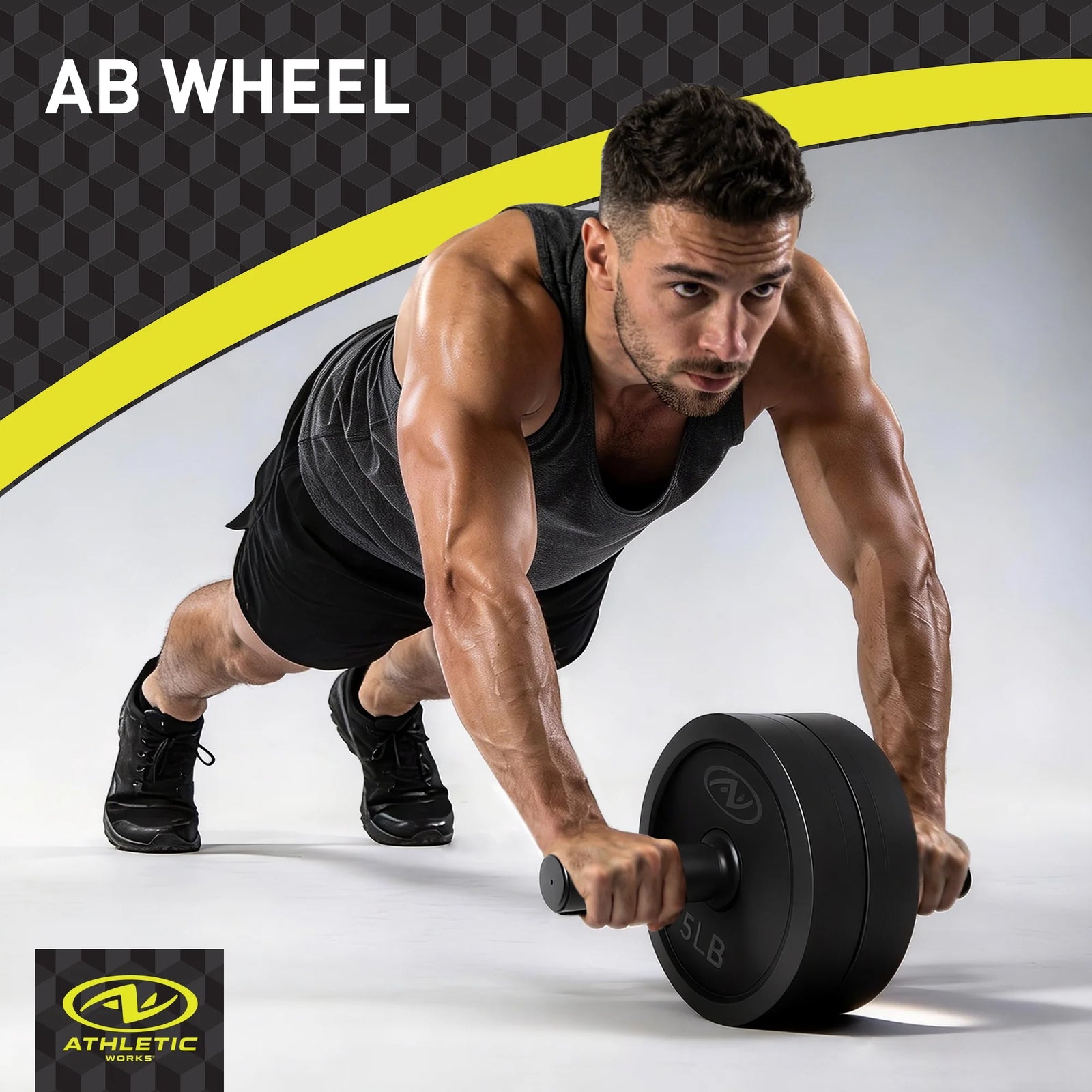 Juego De Mancuernas Ajustables 5 En 1 De 40 Lb, Ejercicios De Fitness Para Gimnasio En Casa, Negro, Orificios De 1 Pulgada Compatibles Con Barra De Tamaño Estándar