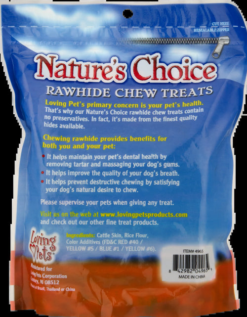 Load image into Gallery viewer, Loving Pets  Premios Masticables De Cuero Crudo Para Perros, Paquete De 100.0
