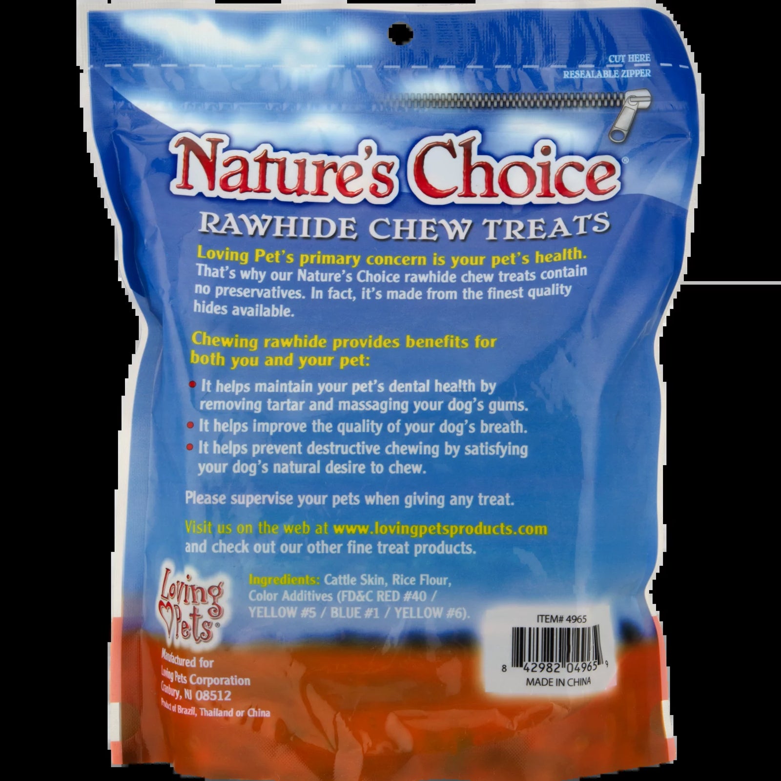 Loving Pets  Premios Masticables De Cuero Crudo Para Perros, Paquete De 100.0