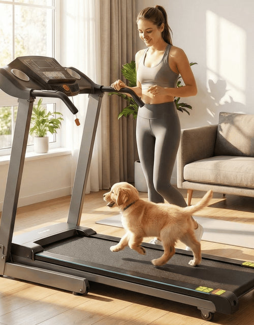 Load image into Gallery viewer, Treadmill 2.5HP Eléctrica Con 12 Niveles Auto Incline Plegable Treadmill Con Monitor LCD 220Lbs 8.5 Mph Rango De Velocidad Para Gimnasio En Casa Ejercicio Fitness
