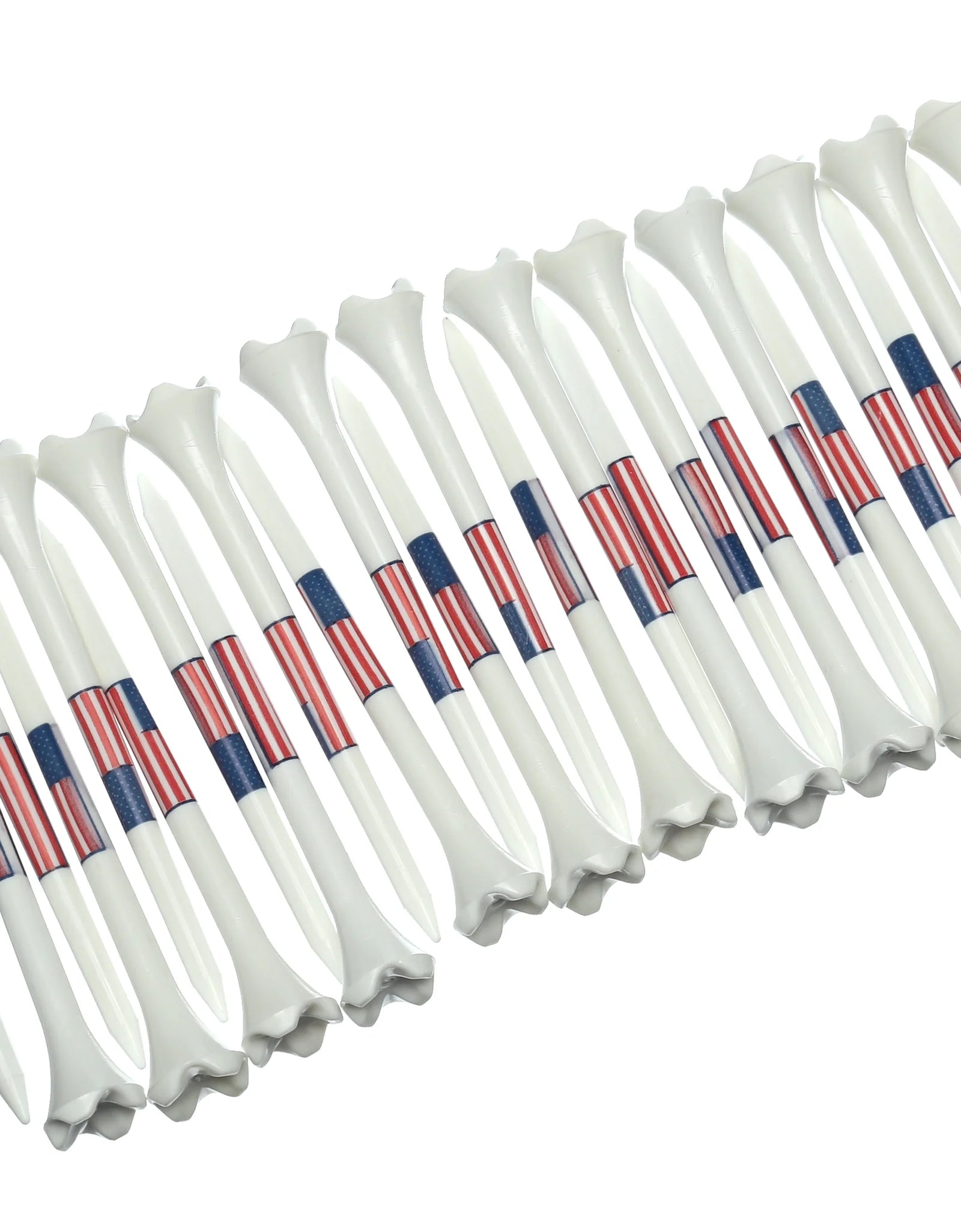 Pride Performance Flag Plastic Golf Tees – Low-Resistance Head, 3.25" Durable Plastic for Golfing, Enhanced Stability, 25 Count