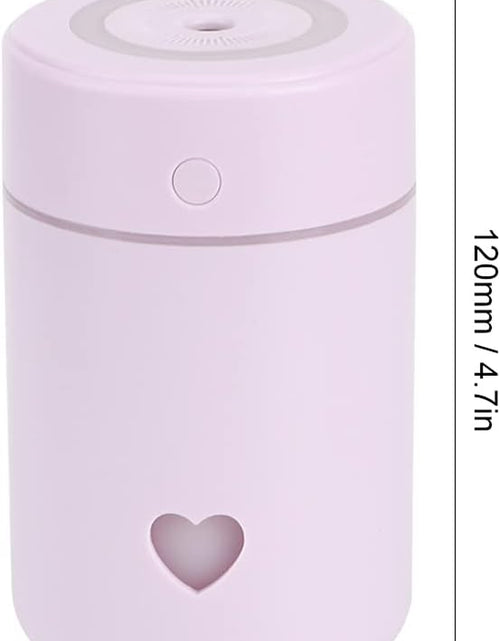 Load image into Gallery viewer, Humidifier, Air Humidifier Large Water Tank Energy Saving Two Spray Mode, Mini Lightweight Portable Cool Mist Humidifiers for Bedroom Dorm Rooms Living Rooms Office Daily Use 220Ml (Purple)
