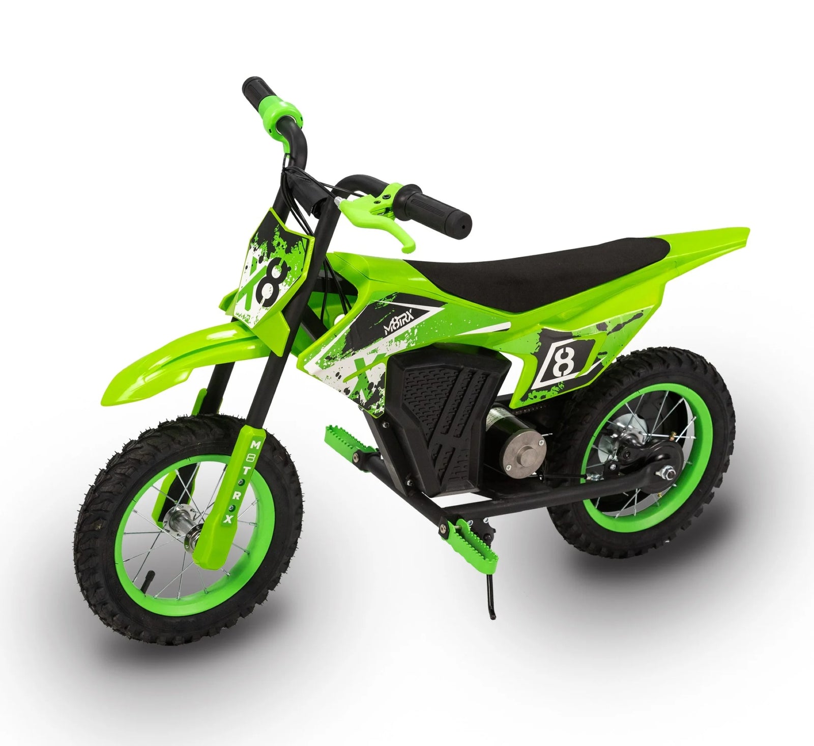 M8TRX Moto De Cross Eléctrica Para Niños Mini Verde De 12V, Motocicleta De Juguete a Batería, Para Niños De 5 Años En Adelante