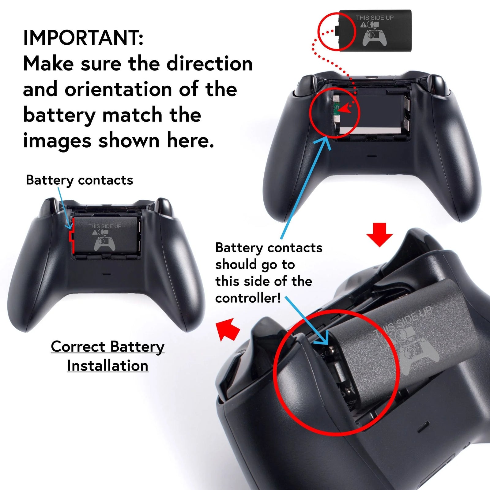 Paquete De 2 Baterías Recargables Compatibles Con Xbox Series X, Series S Y Xbox One - Incluye 2 Baterías De 2800Mah Y Estación De Carga - Indicador LED Inteligente