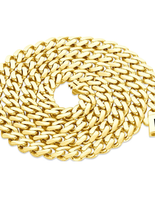 Load image into Gallery viewer, 14K Real Yellow Gold Royal Monaco 6Mm Miami Cuban Link Necklace (16"-30") Italian Jewelry for Men &amp; Women
