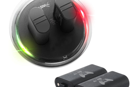 Paquete De 2 Baterías Recargables Compatibles Con Xbox Series X, Series S Y Xbox One - Incluye 2 Baterías De 2800Mah Y Estación De Carga - Indicador LED Inteligente