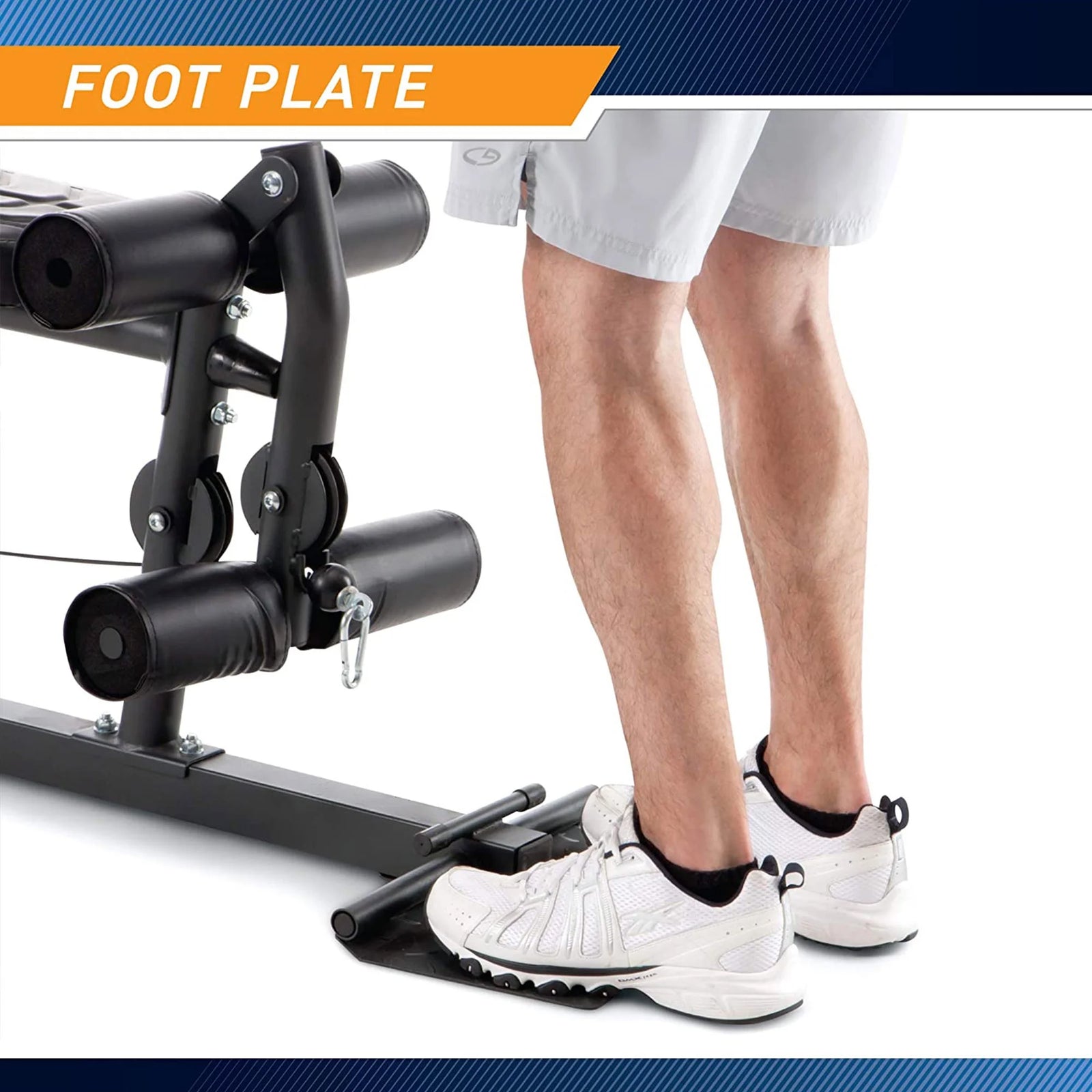 Estación De Entrenamiento Para Gimnasio En Casa Con Pesas, Sistema De Entrenamiento De Cuerpo Completo, Blanco