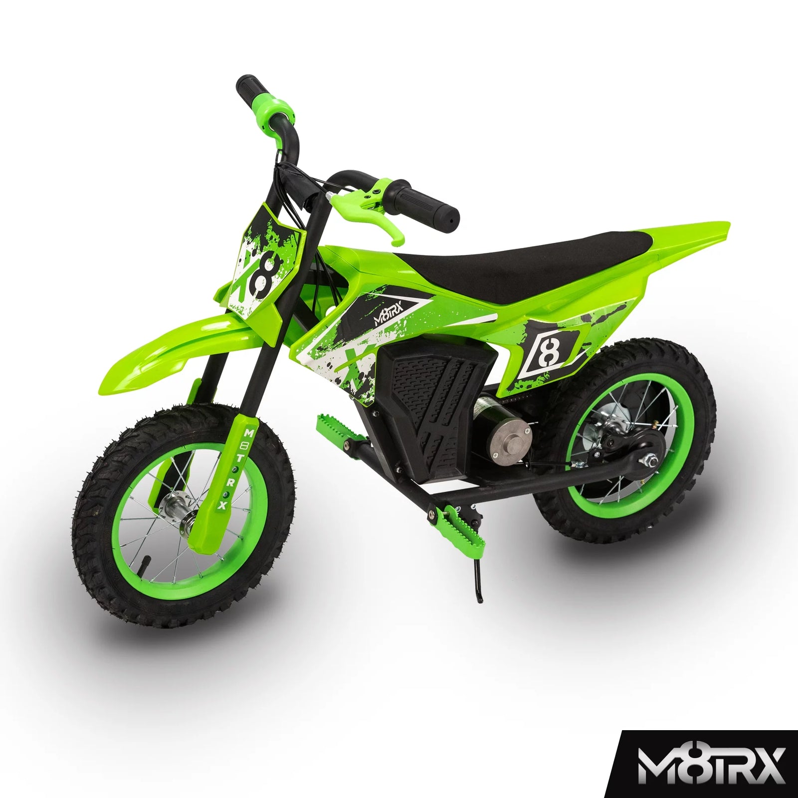 M8TRX Moto De Cross Eléctrica Para Niños Mini Verde De 12V, Motocicleta De Juguete a Batería, Para Niños De 5 Años En Adelante