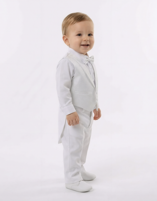 Load image into Gallery viewer, Archie's Penguin Tail Vest Set
