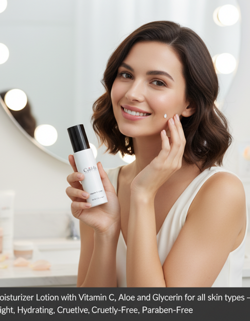 Load image into Gallery viewer, Daily Moisturizer Lotion with Vitamin C, Aloe &amp; Glycerin – Hydrating Face Cream for All Skin Types – VLT
