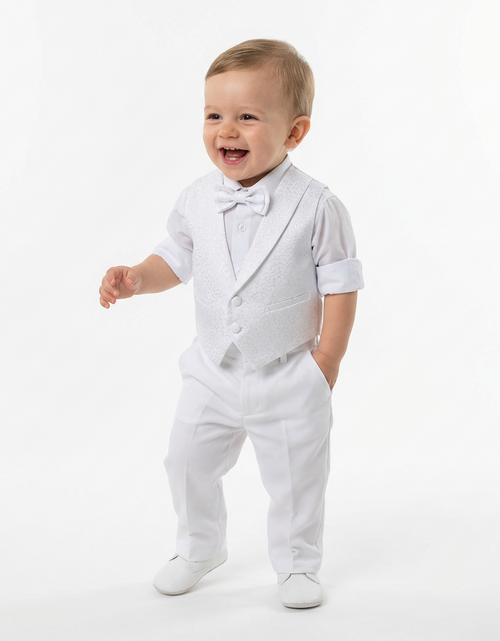 Load image into Gallery viewer, Archie's Penguin Tail Vest Set
