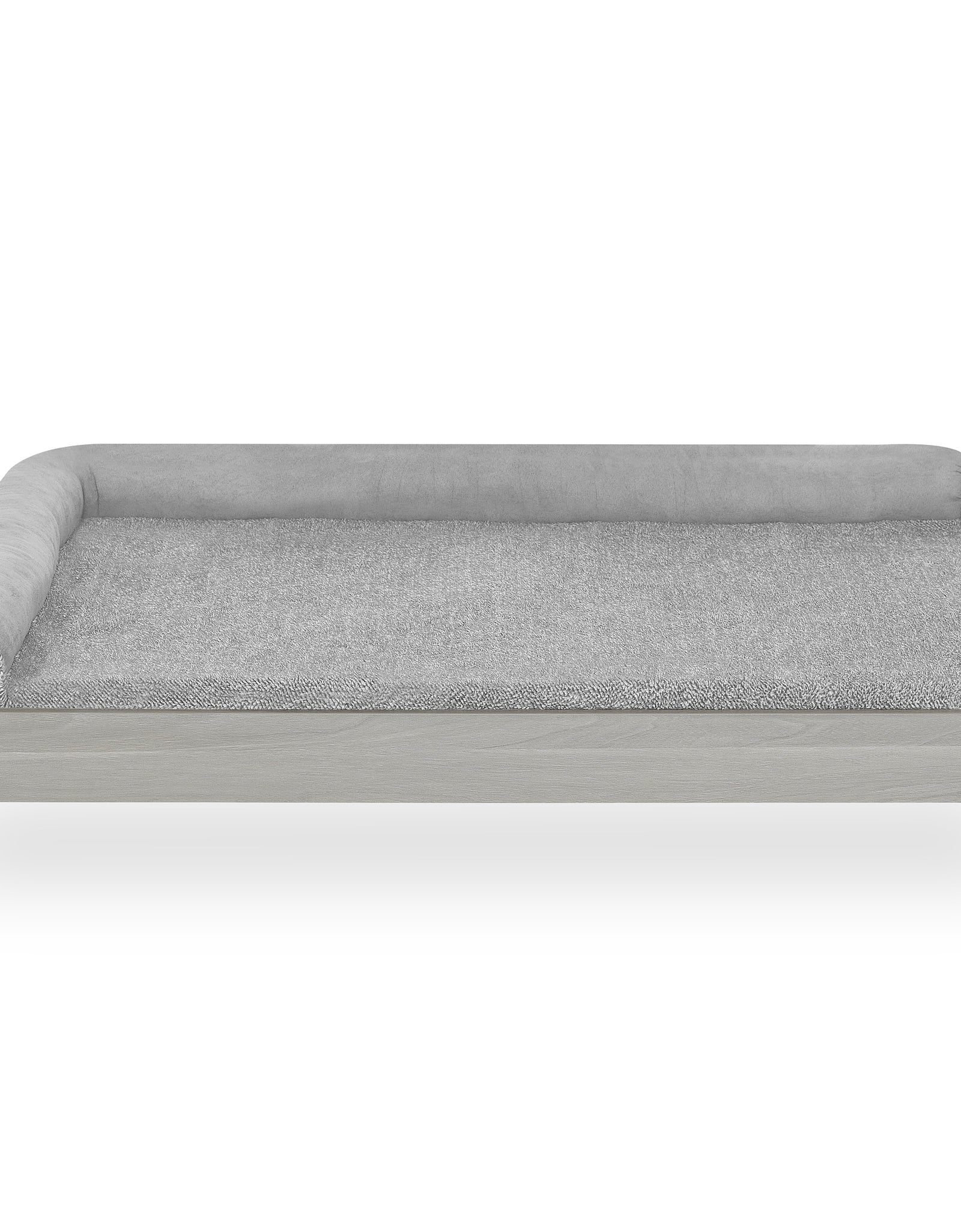 Asher Cama Pequeña Elevada De Madera Para Mascotas Con Colchón, Certificación Greenguard Gold
