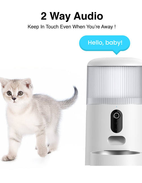 Load image into Gallery viewer, Comedero Automático Doble Para Mascotas Purechew Con Cámara HD Y Doble Tazón Para Gatos Y Perros
