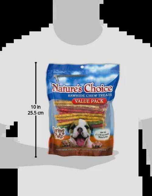Load image into Gallery viewer, Loving Pets  Premios Masticables De Cuero Crudo Para Perros, Paquete De 100.0
