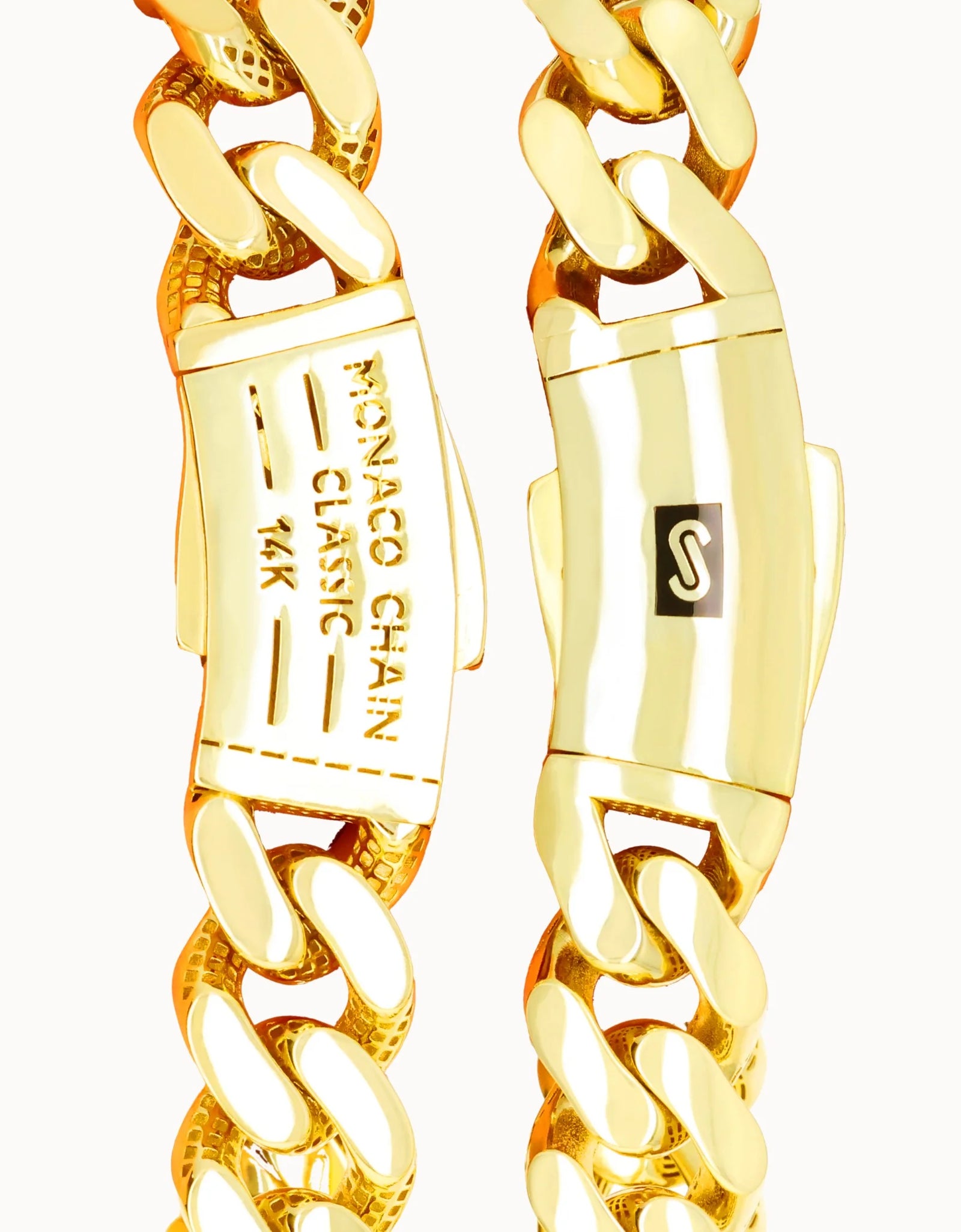 14K Real Yellow Gold Royal Monaco 6Mm Miami Cuban Link Necklace (16"-30") Italian Jewelry for Men & Women