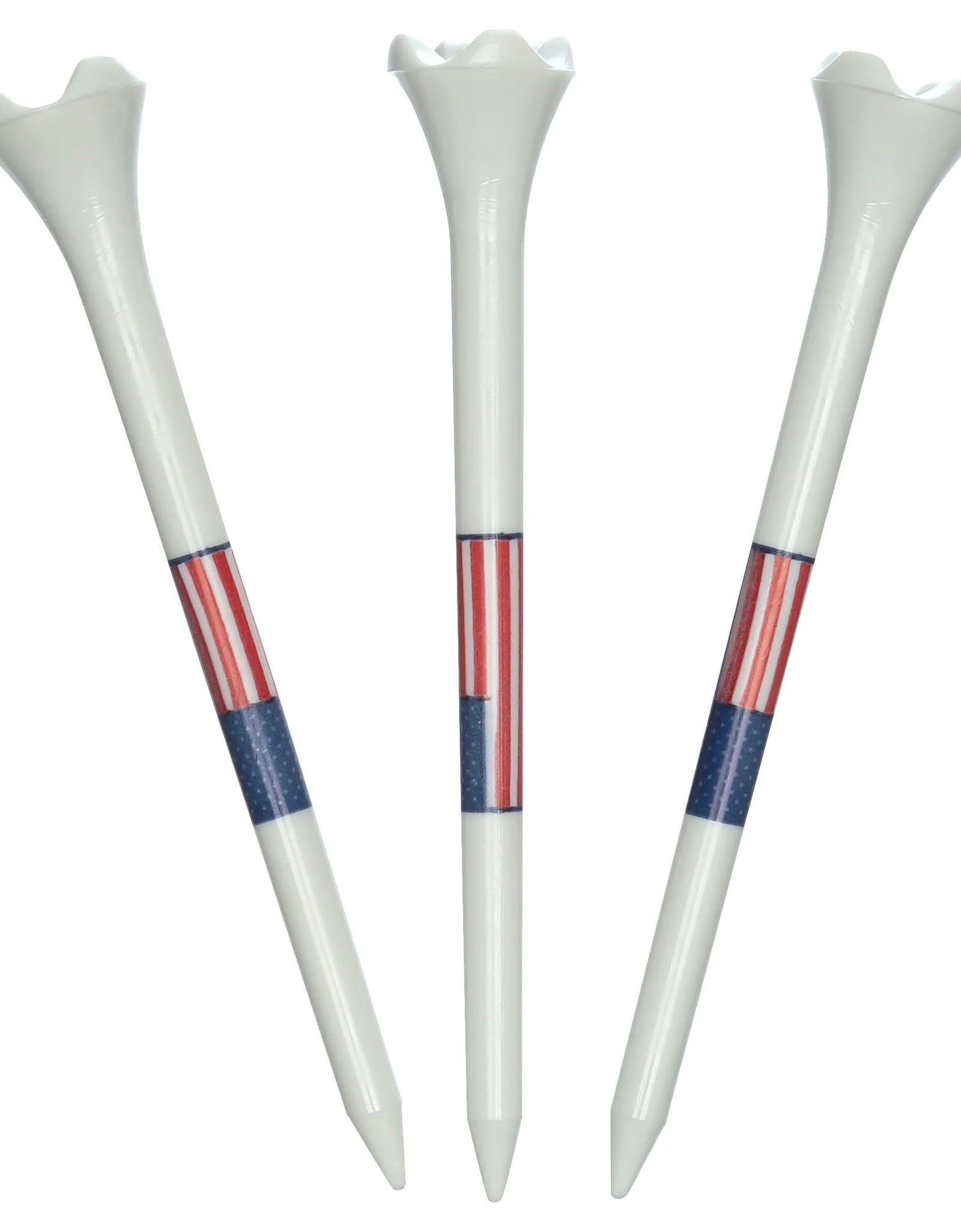 Pride Performance Flag Plastic Golf Tees – Low-Resistance Head, 3.25" Durable Plastic for Golfing, Enhanced Stability, 25 Count