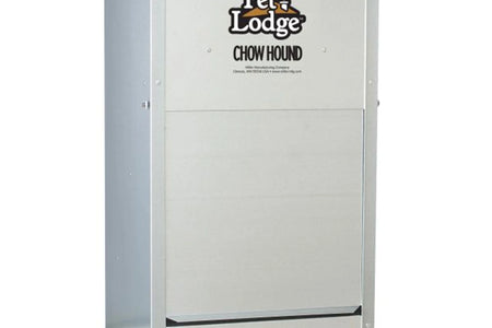 Alimento Seco Automático De Acero Para Perro Chow Hound Capacidad De 25 Libras