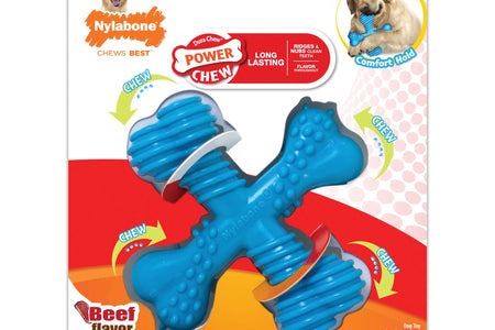 Power Chew Comfort Hold X Bone Dog Toy, Dog Chew Toy, Beef Flavor, Large, 1 Count