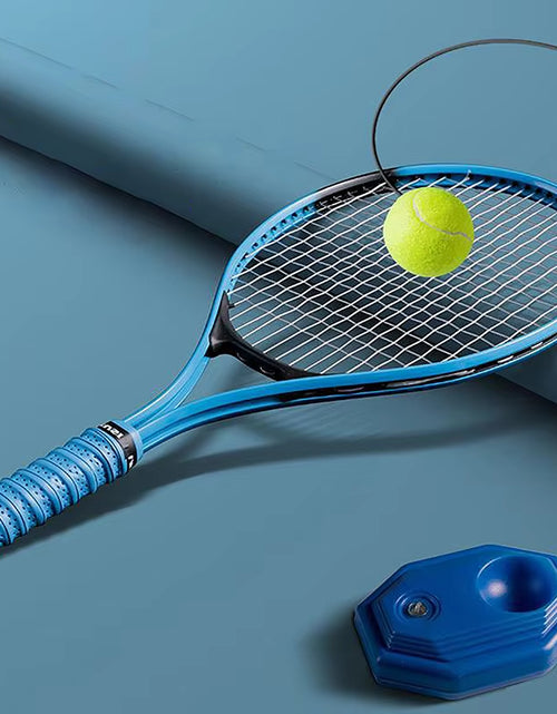Load image into Gallery viewer, Heavy Duty Tennis Training Aids Base with Elastic Rope Ball Practice Self-Duty Rebound Tennis Trainer Partner Sparring Device

