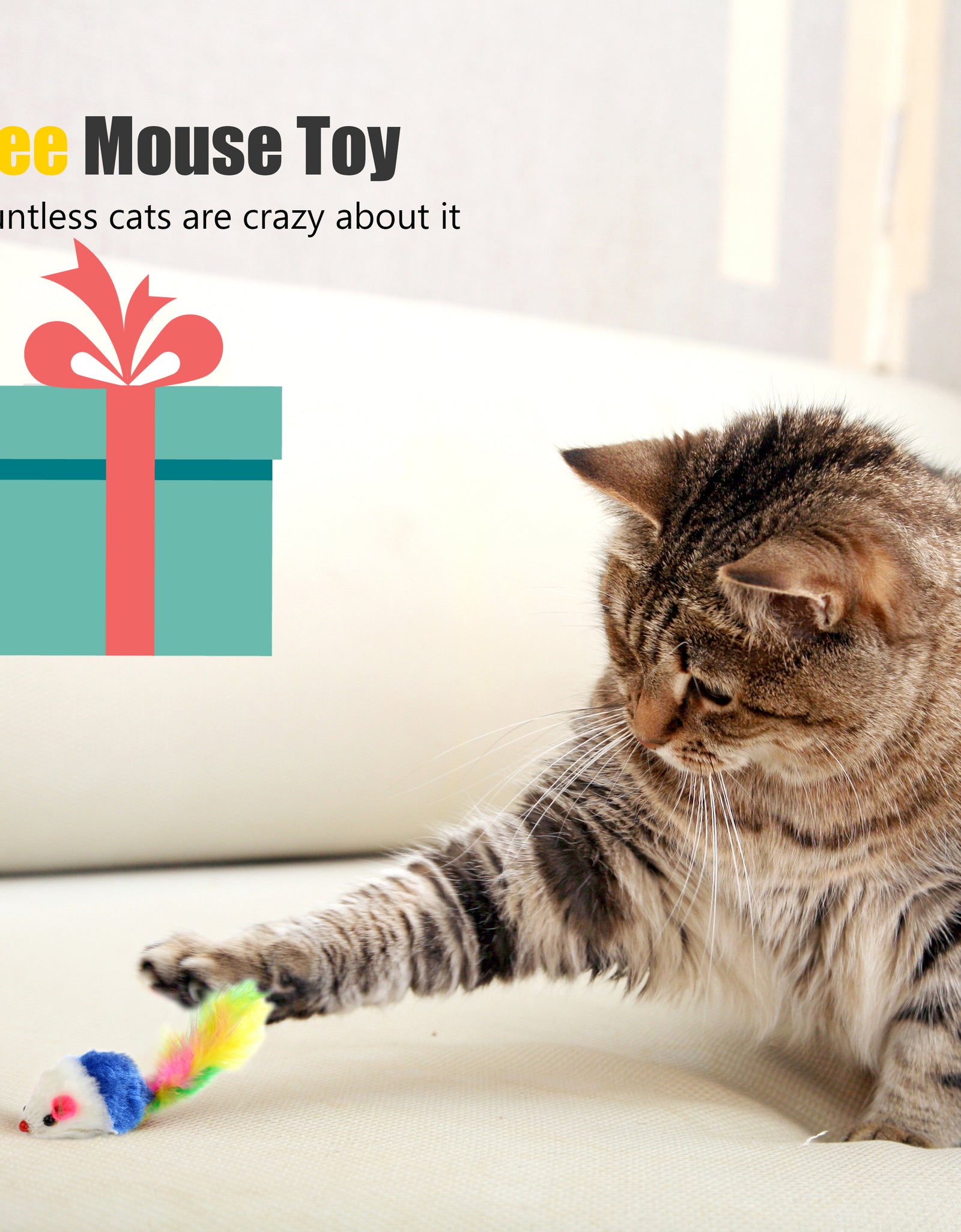 Juguete Puntero Láser Recargable Para Gatos, Juguete Interactivo Para Gatos, Gatitos Y Perros Con Ratón, Plateado