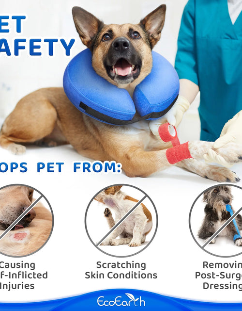 Load image into Gallery viewer, Inflatable Dog Cone (Medium), after Surgery Anti-Bite Lick Wound Soft &amp; Comfortable Protective Collar for Cats &amp; Dogs by
