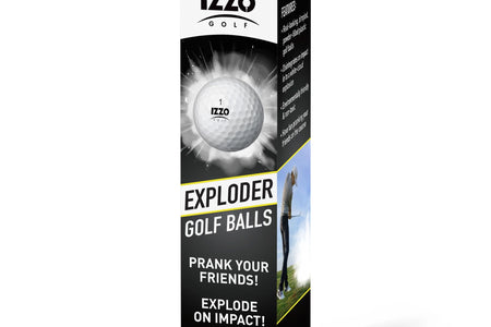 Pelotas De Golf De Broma Exploder, Blancas Y Con Hoyuelos, Paquete De 4