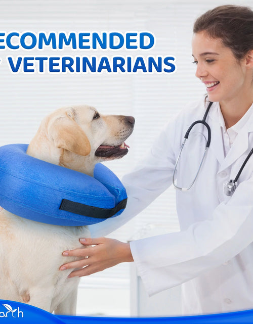 Load image into Gallery viewer, Inflatable Dog Cone (Medium), after Surgery Anti-Bite Lick Wound Soft &amp; Comfortable Protective Collar for Cats &amp; Dogs by
