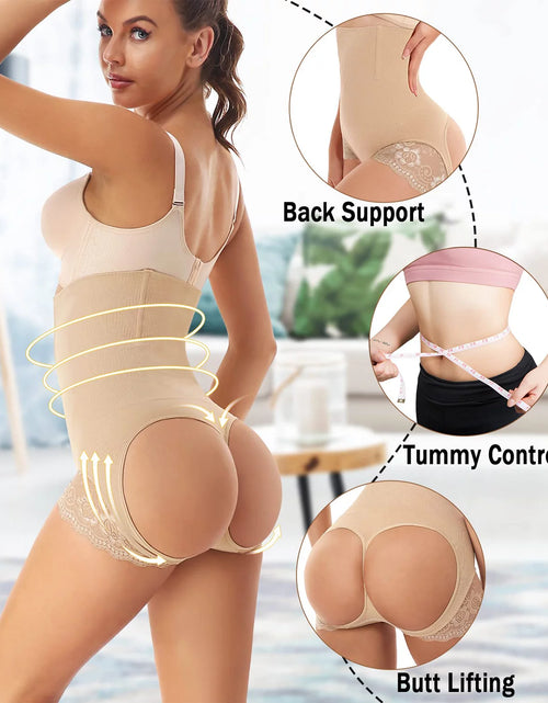 Load image into Gallery viewer, Faja Levantadora De Glúteos Para Mujer, Bragas Levantadoras De Abdomen, Faja Levantadora De Glúteos, Moldeador De Cintura Con Levantamiento De Glúteos Más Grande
