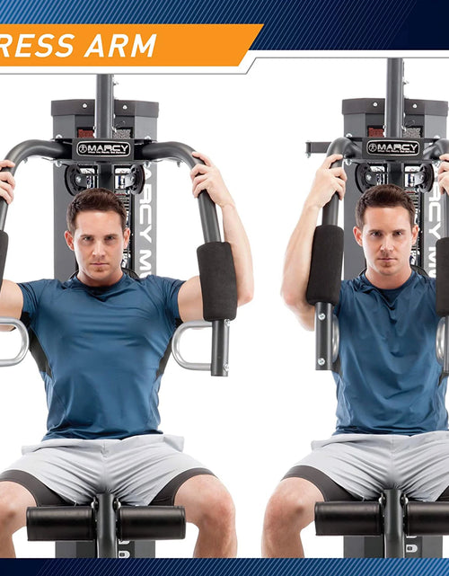 Load image into Gallery viewer, Estación De Entrenamiento Para Gimnasio En Casa Con Pesas, Sistema De Entrenamiento De Cuerpo Completo, Blanco
