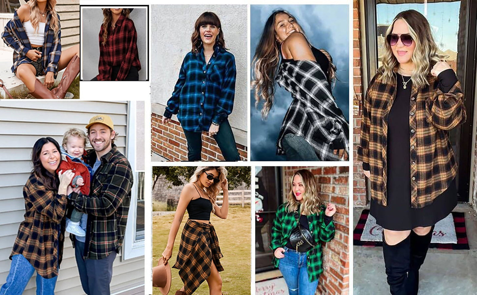 Camisas De Franela a Cuadros Para Mujer, Camisas De Manga Larga Y Botones, Blusas Y Tops